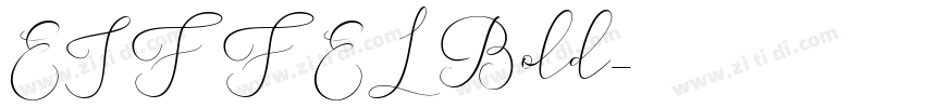EIFFEL Bold字体转换